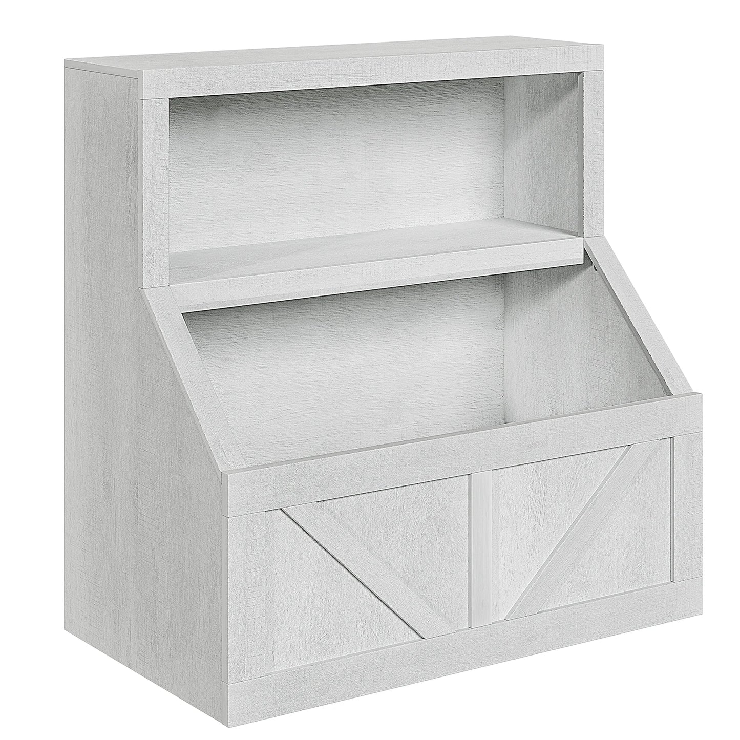 Wooden Kids Bookshelf With Cubby Storage Organizer For Nursery
