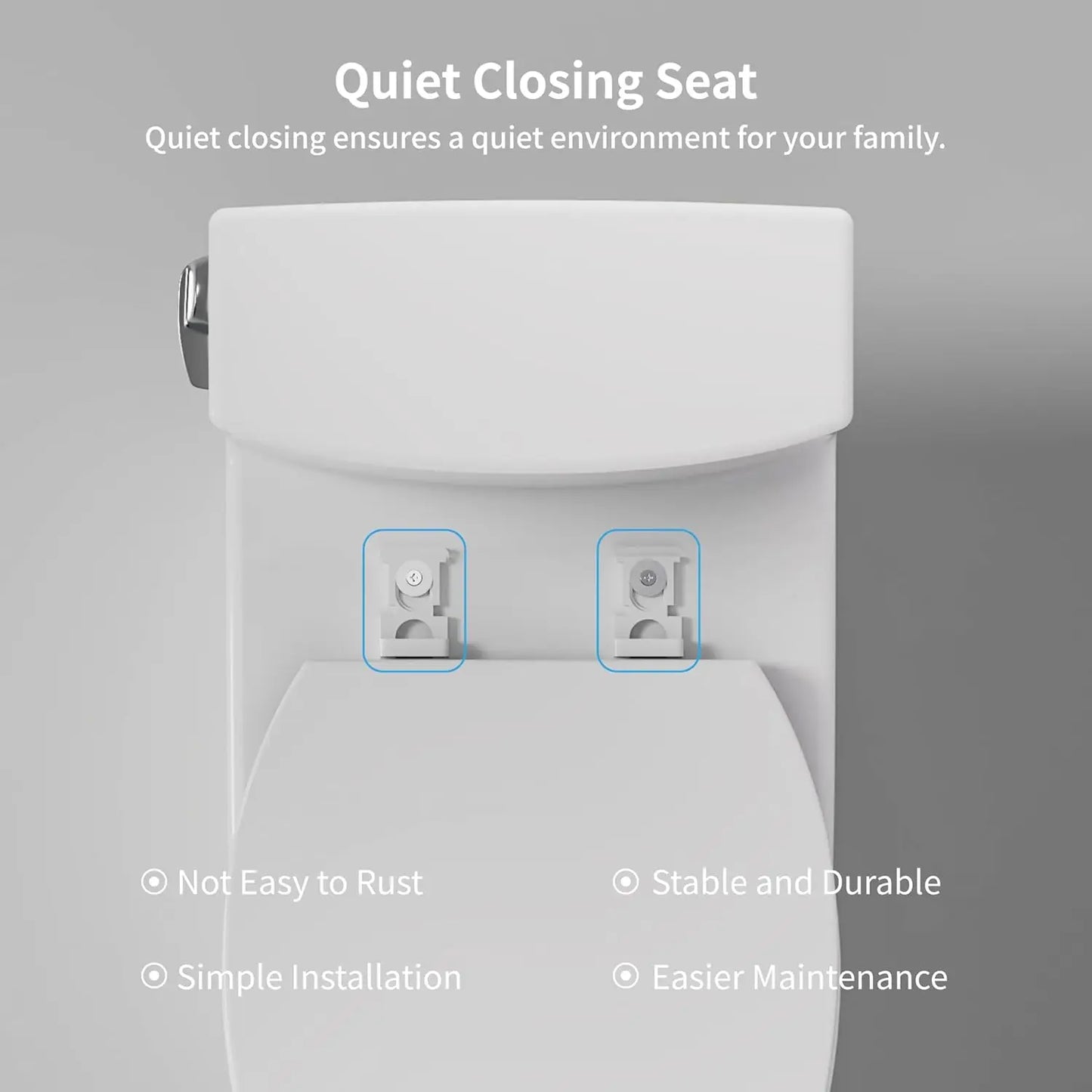 One Piece Toilet With Powerful Flush Cyclone Flushing