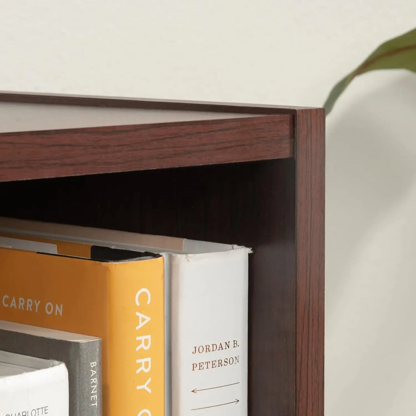 Three-Shelf Adjustable Bookcase for Home Office and Living Room