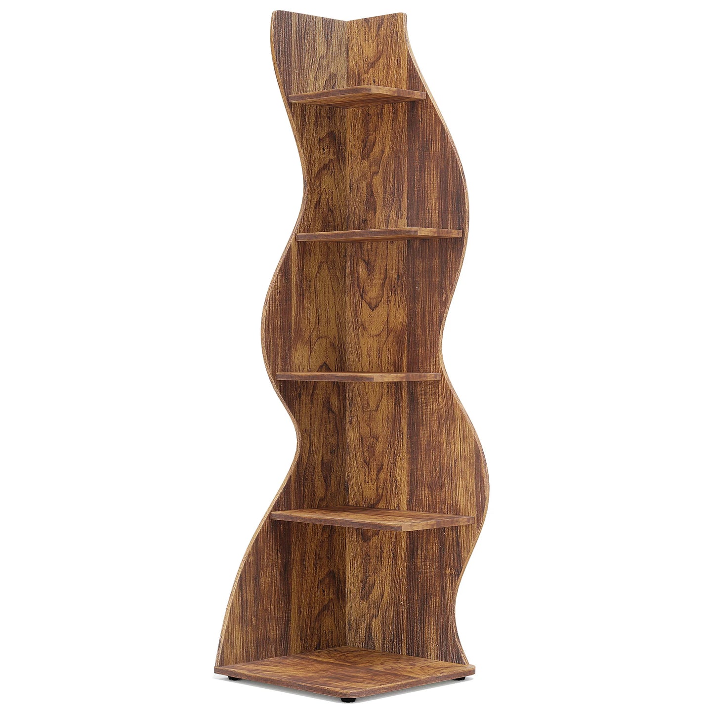 Tribesigns Corner Shelf Modern Wall Shelf Bookcase Plant Stand