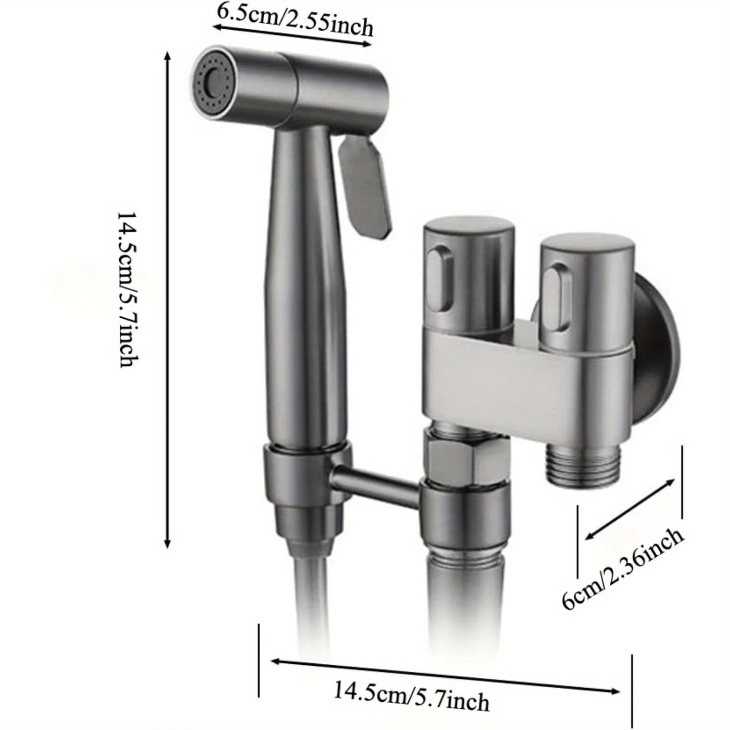 Multipurpose Bidet Sprayer Handheld With Adjustable Flow For Toilet