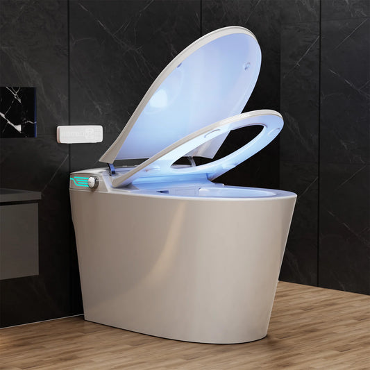 Smart Toilet With Bidet Built In Auto Deodorization Voice Control