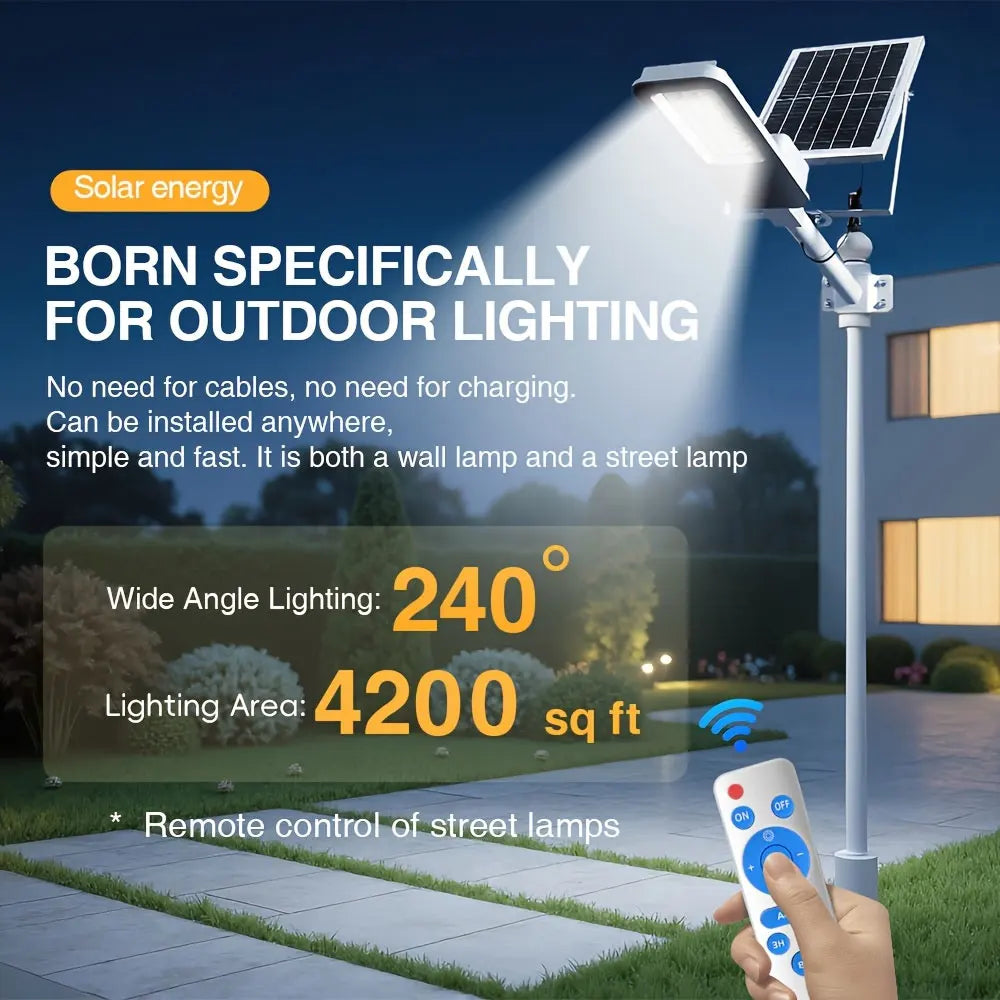 Outdoor Waterproof Solar Street Lamps Four Sets 6000mAh