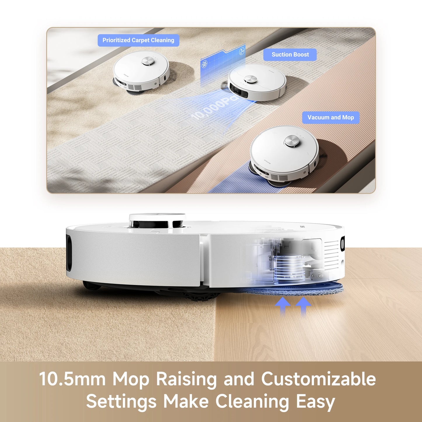 Dreame 2-in-1 Robot Vacuum and Mop With Self-Emptying Base