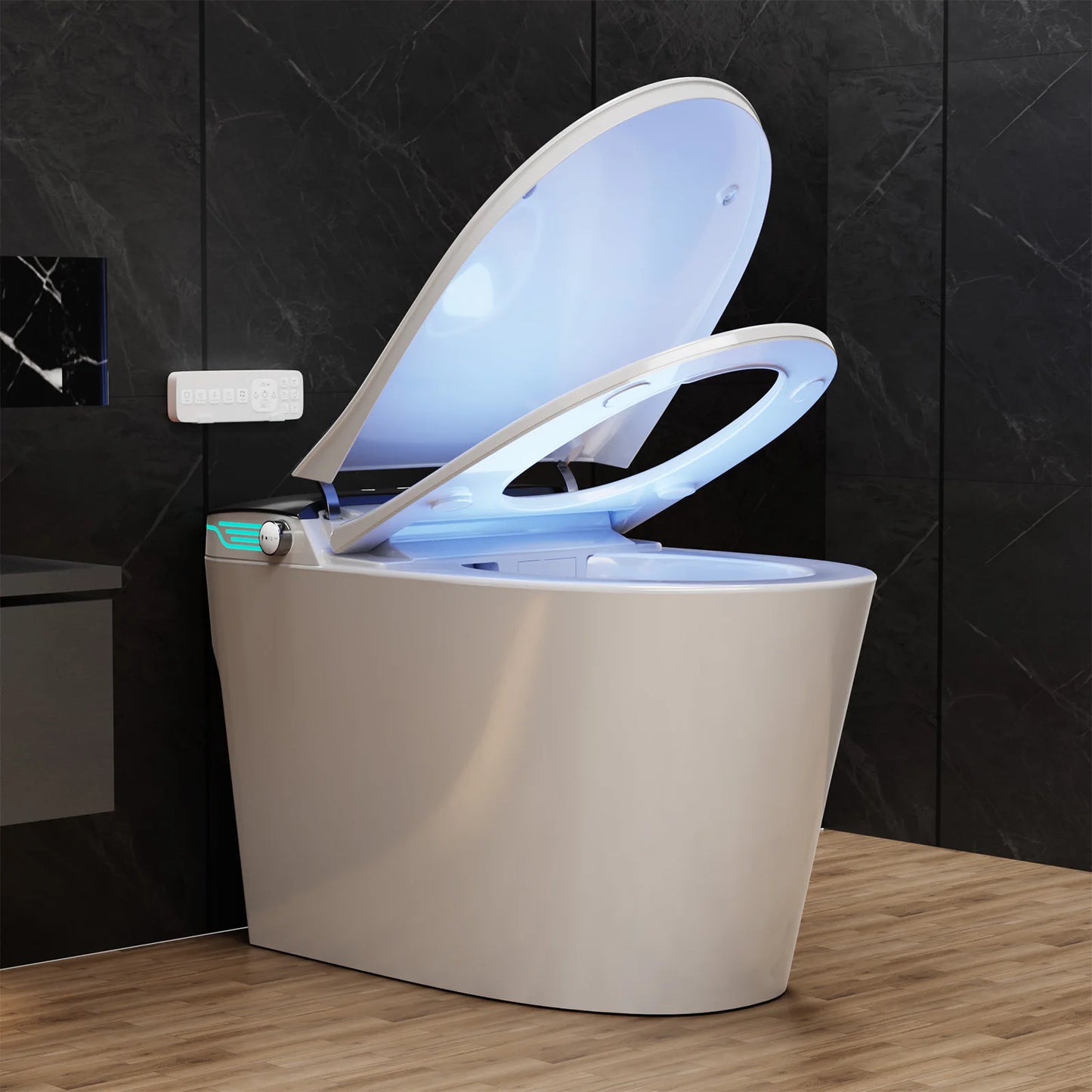 Smart Toilet With Bidet Built In Auto Deodorization Voice Control