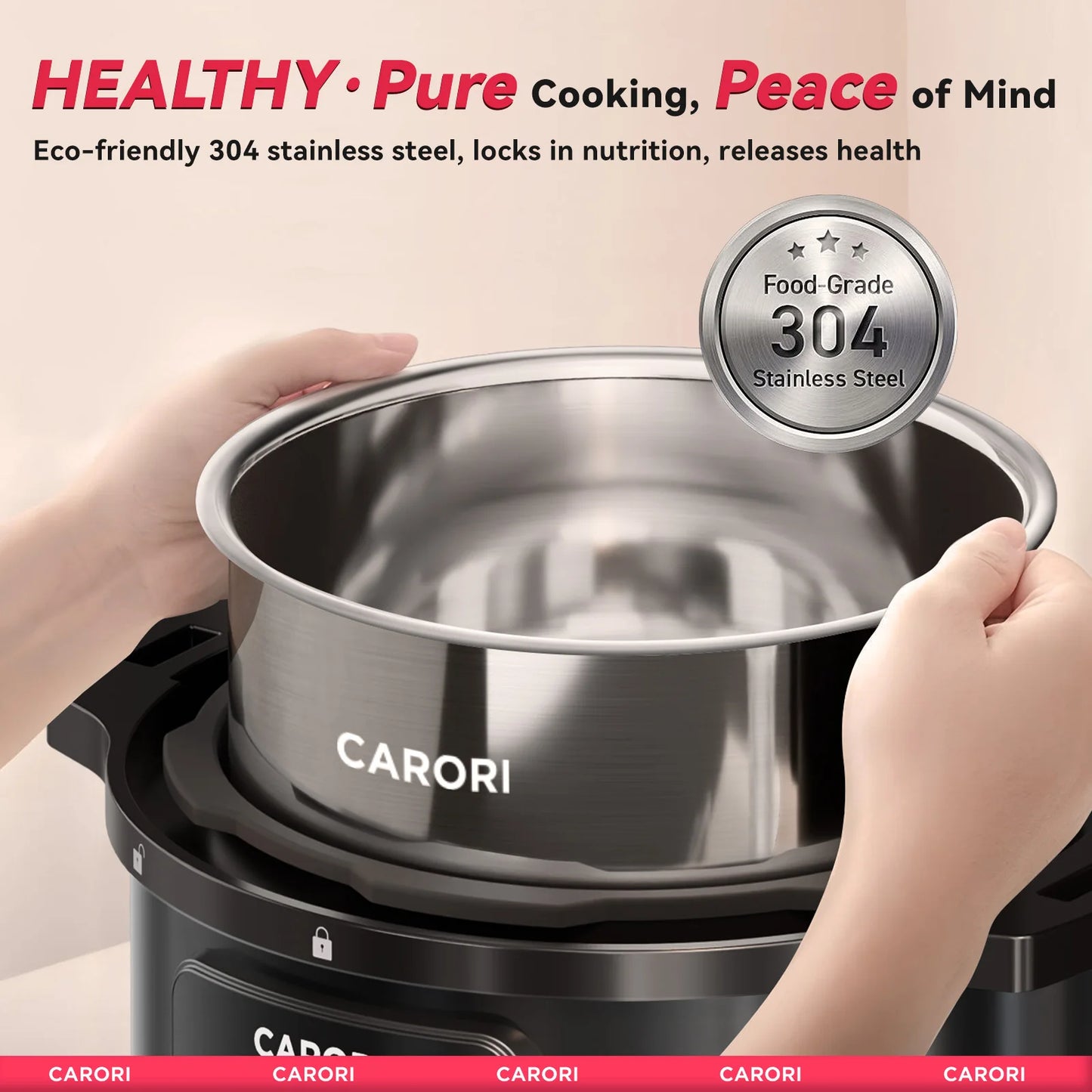 Carori 1200W 12-In-1 Electric Pressure Cooker