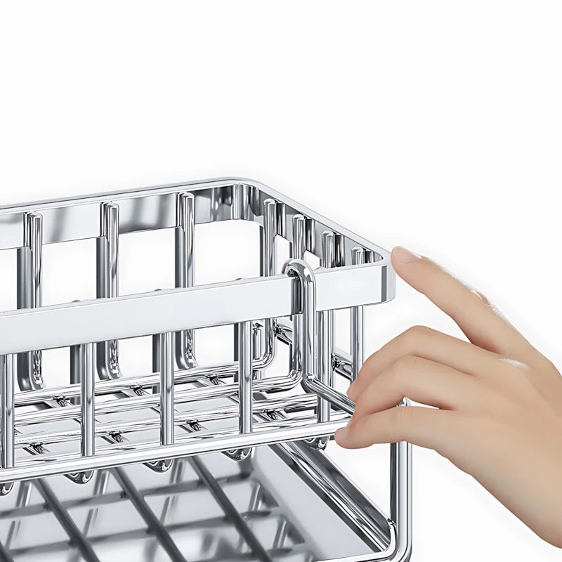 Over-Sink Kitchen Organizer Sponge Holder And Drying Rack