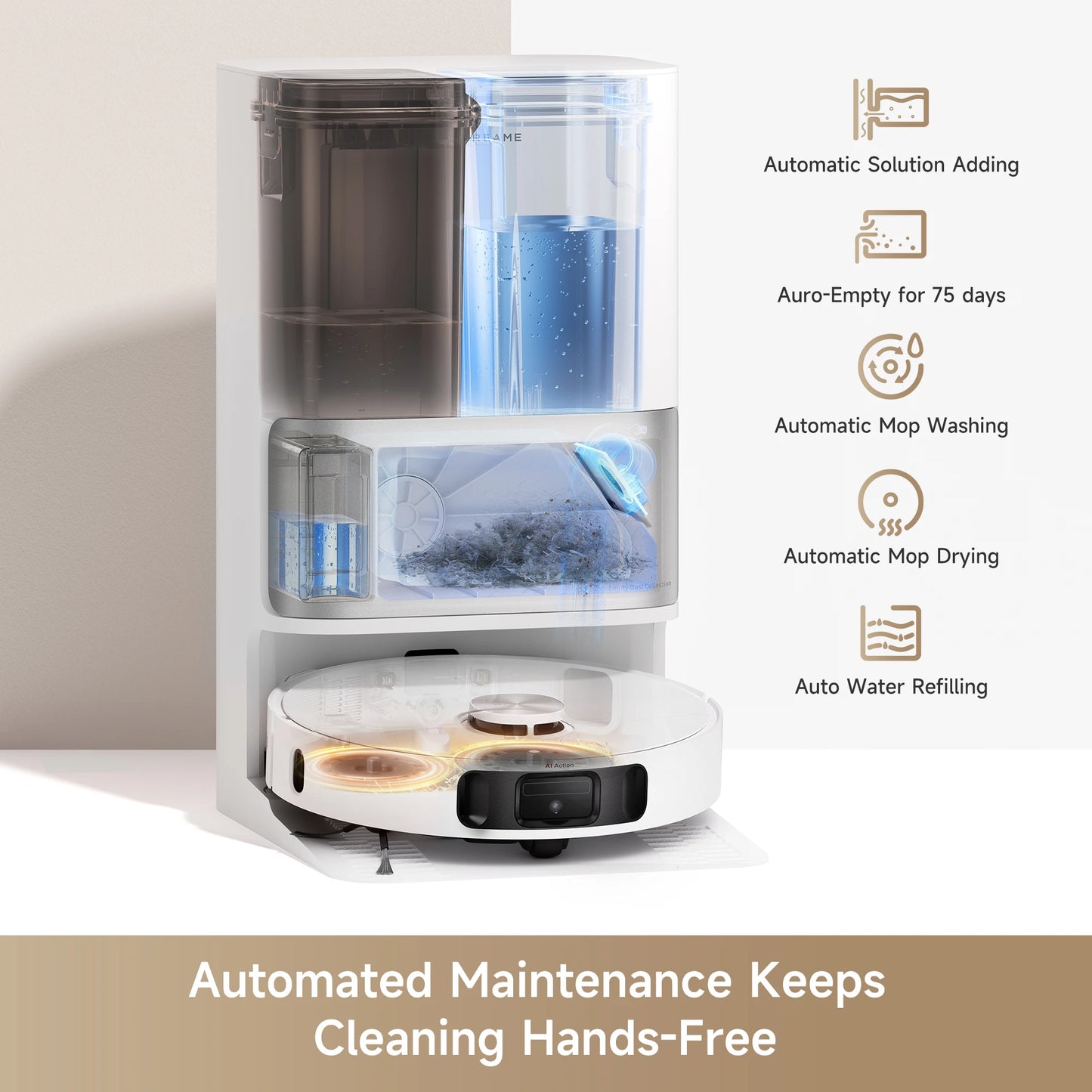 Dreame 2-in-1 Robot Vacuum and Mop With Self-Emptying Base