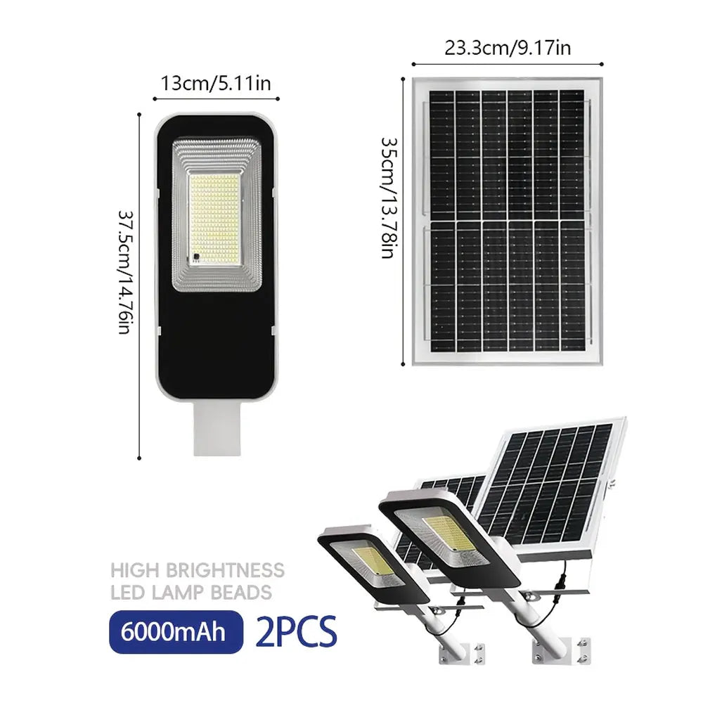 Outdoor Waterproof Solar Street Lamps Four Sets 6000mAh