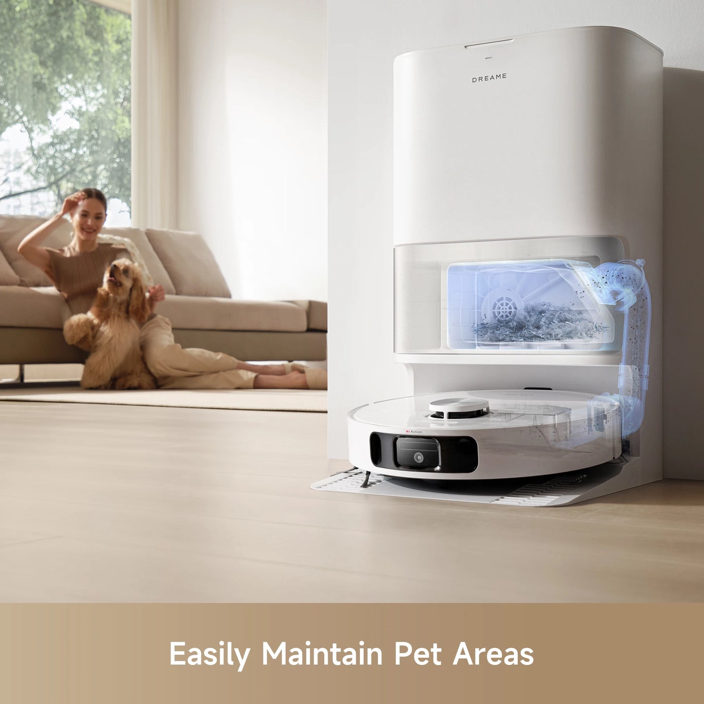 Dreame 2-in-1 Robot Vacuum and Mop With Self-Emptying Base