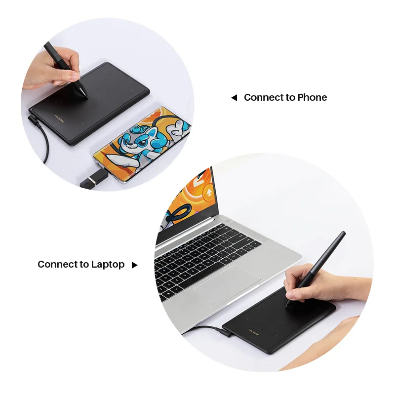 Huion H420X Graphics Drawing Tablet With Battery Free Pen