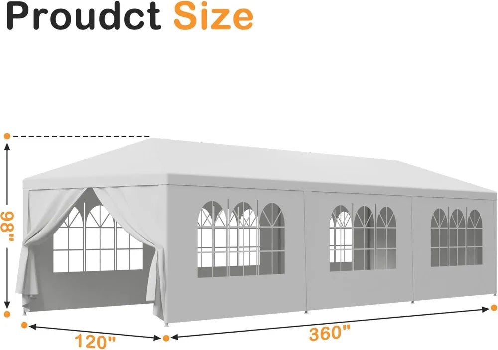 NONECN Outdoor Party Tent Heavy Duty Backyard Canopy