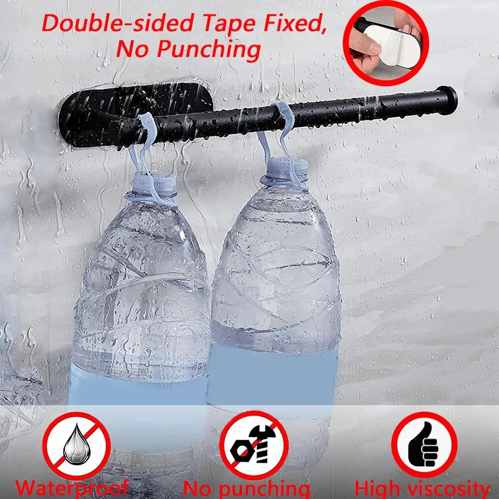 Stainless Steel Kitchen Paper Towel Holder Adhesive Dispenser Wall Mount