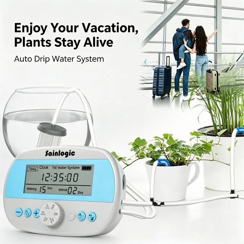 Drip Irrigation Kit Auto Plant Watering System 15 Pots
