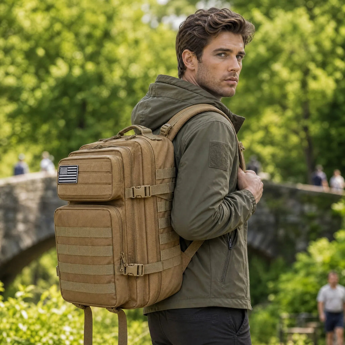 ReFire Gear Tactical Travel Backpack With Molle Webbing Design