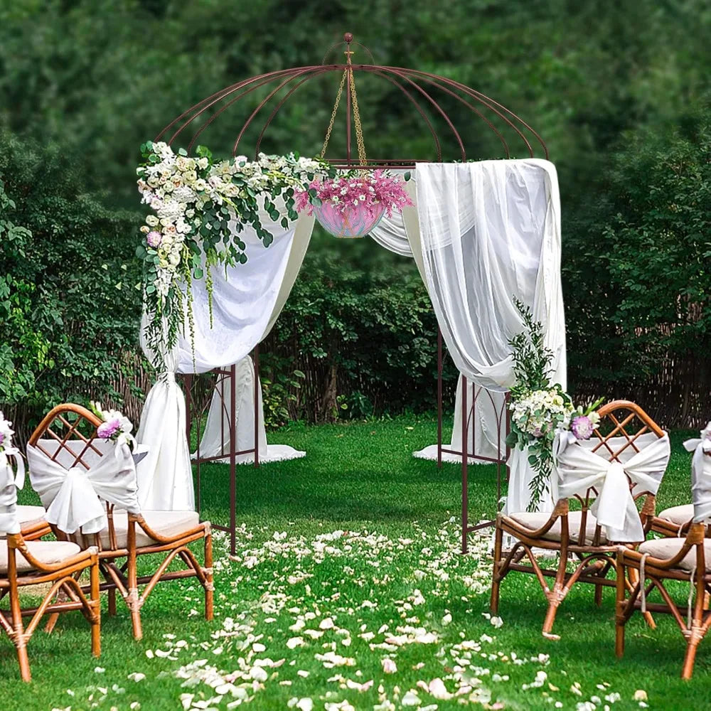 Birdcage Shape Garden Arbor Gazebo Arch For Climbing Plants