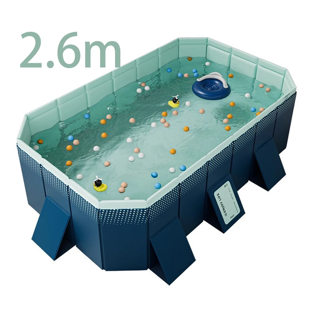 Foldable Outdoor Large Pool Garden Family Non Inflatable Pool