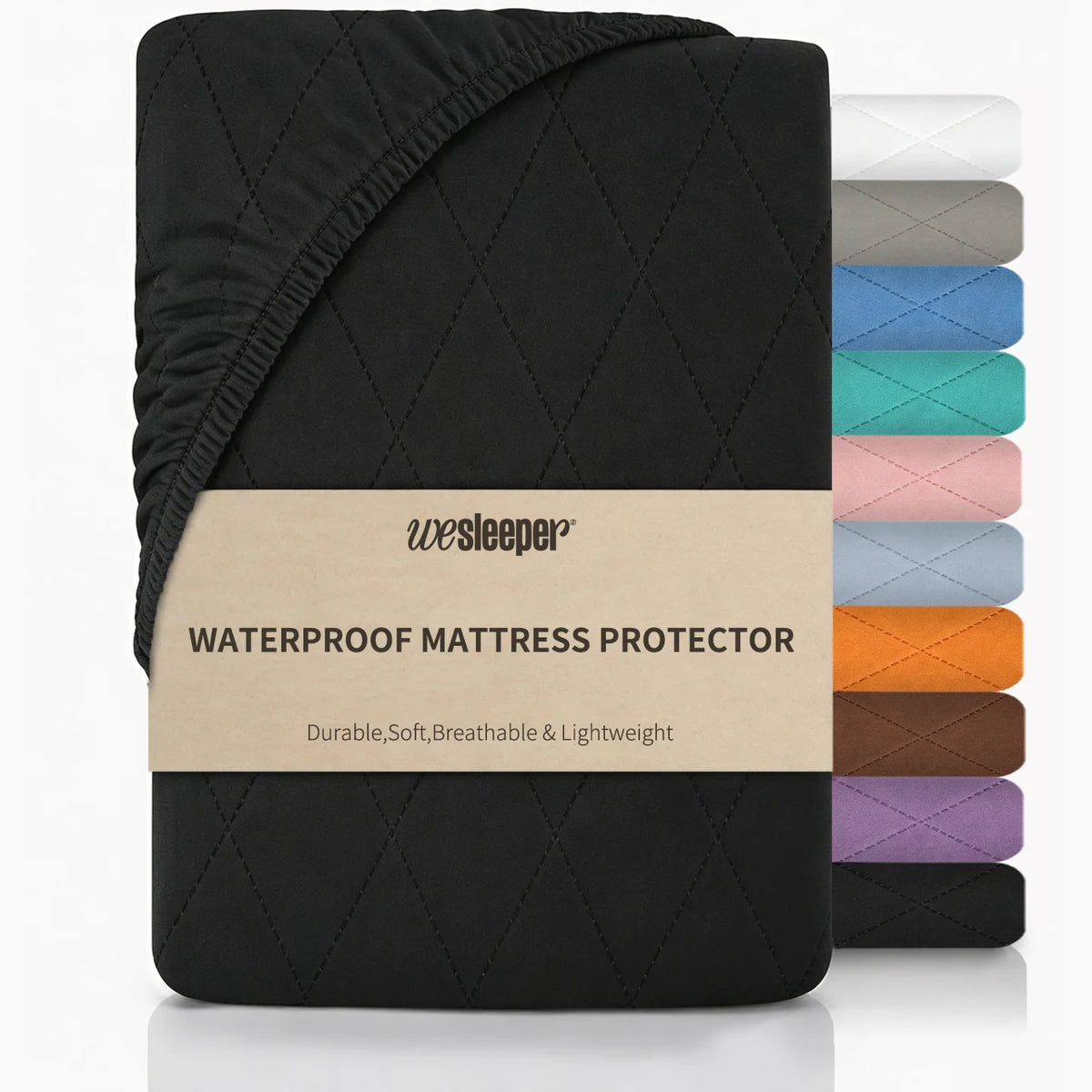 Waterproof Breathable Fitted Mattress Protector Bed Sheet Cover