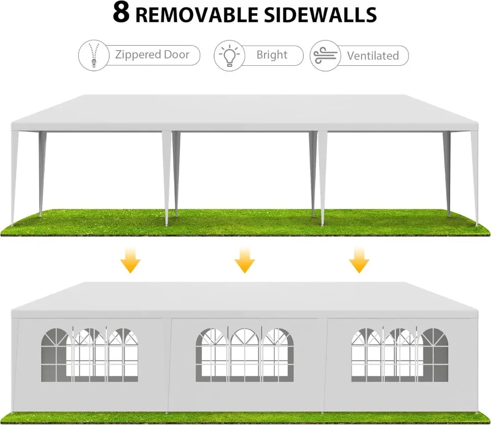 NONECN Outdoor Party Tent Heavy Duty Backyard Canopy