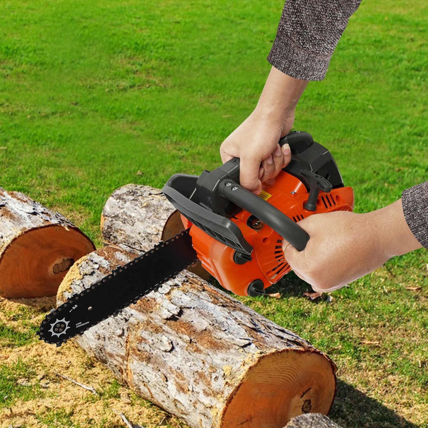 Gas Chainsaw 25.4cc Top Handle Portable Handheld Wood Cutting