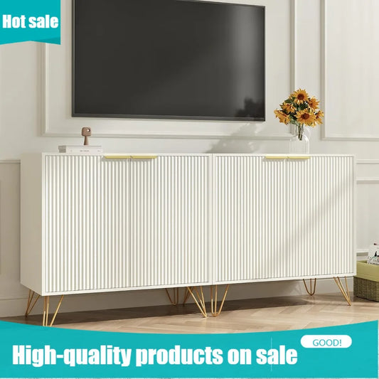 XMSJ 2 Door Storage Cabinet With Adjustable Shelf Engineered Wood