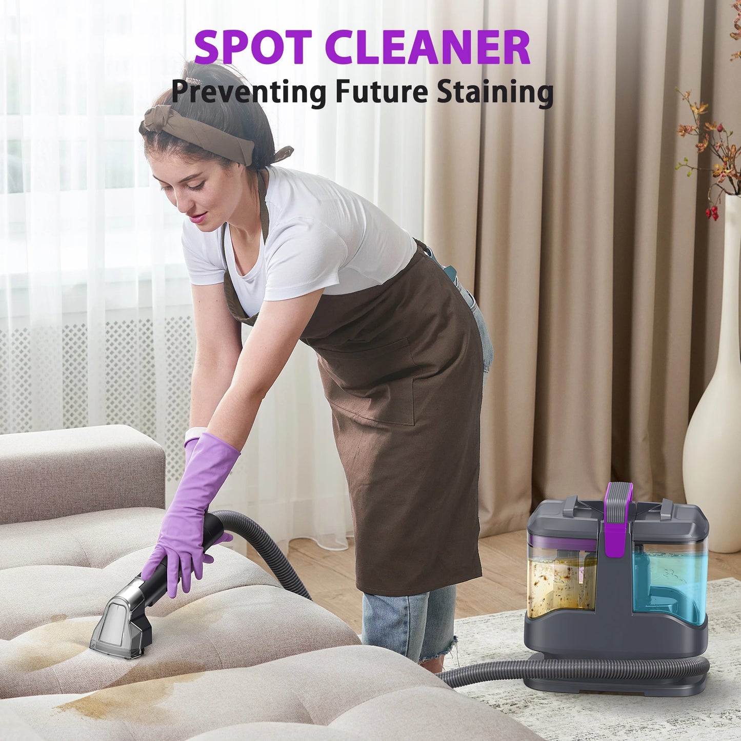 YISORA Portable Carpet And Upholstery Cleaner Corded Spot Cleaner