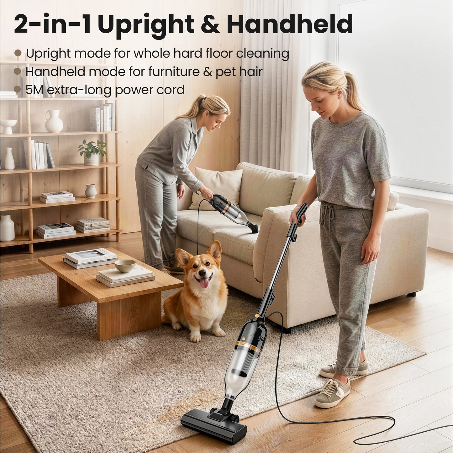 INSE Corded Vacuum Cleaner R7 R6X R3S 600W 3 In 1 Lightweight For Home