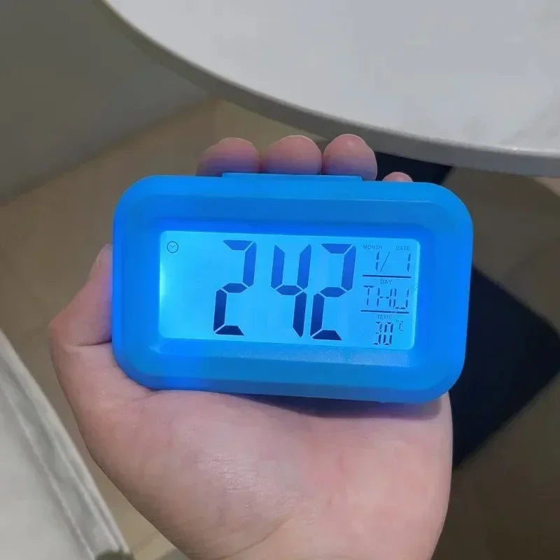 Digital Desk Clock With Calendar Alarm And Led Display