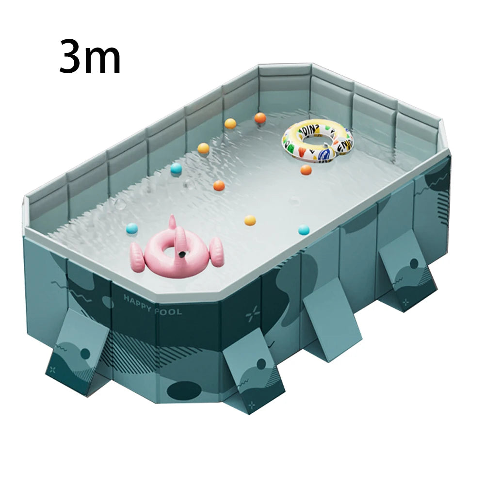 Foldable Outdoor Large Pool Garden Family Non Inflatable Pool