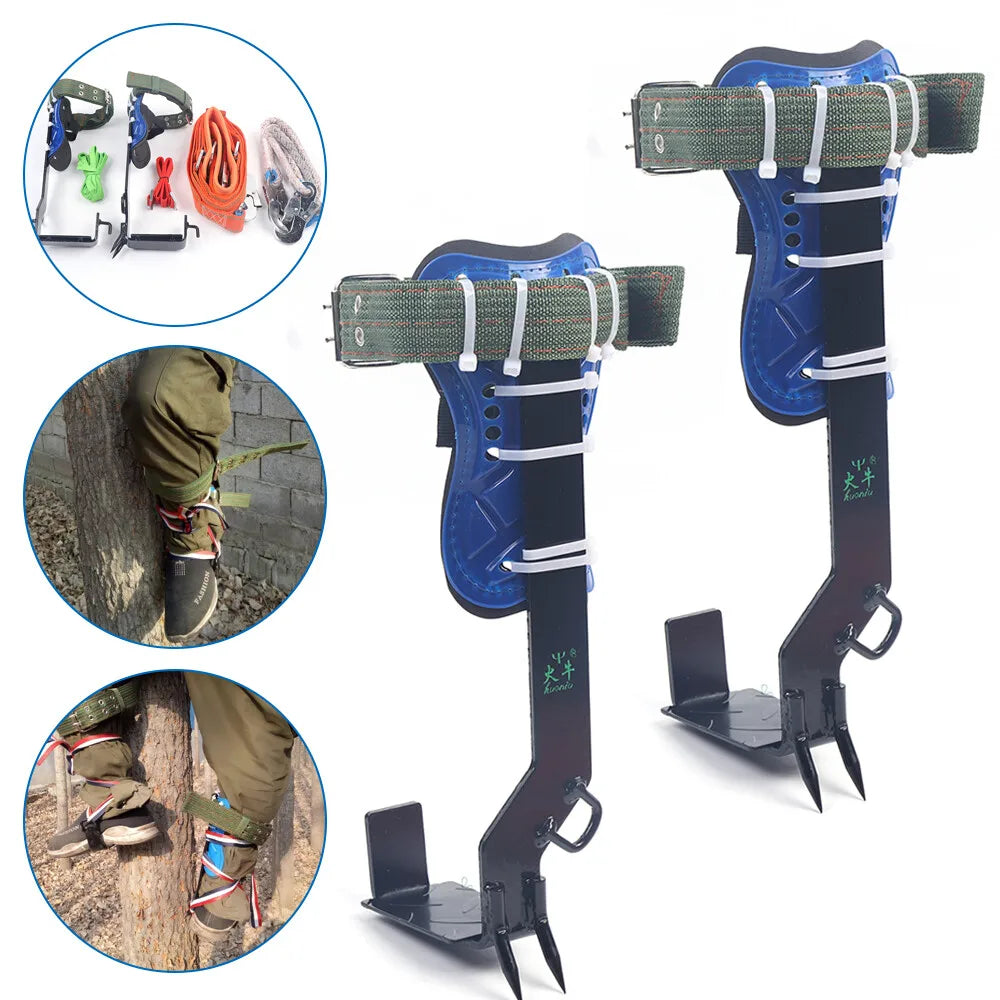 Tree Climbing Pole Spike Set With Safety Belt For Arborists