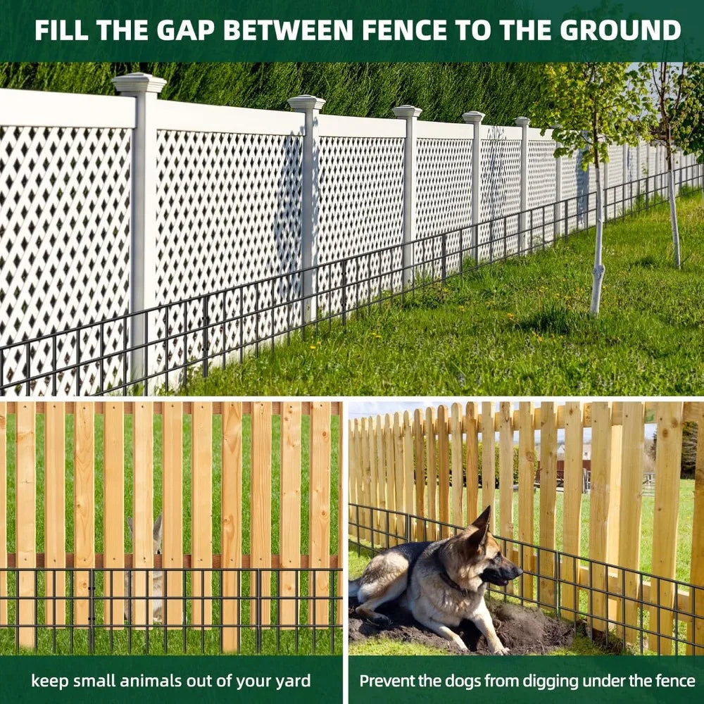 No Dig Garden Fence For Dogs And Rabbits Rustproof Barrier