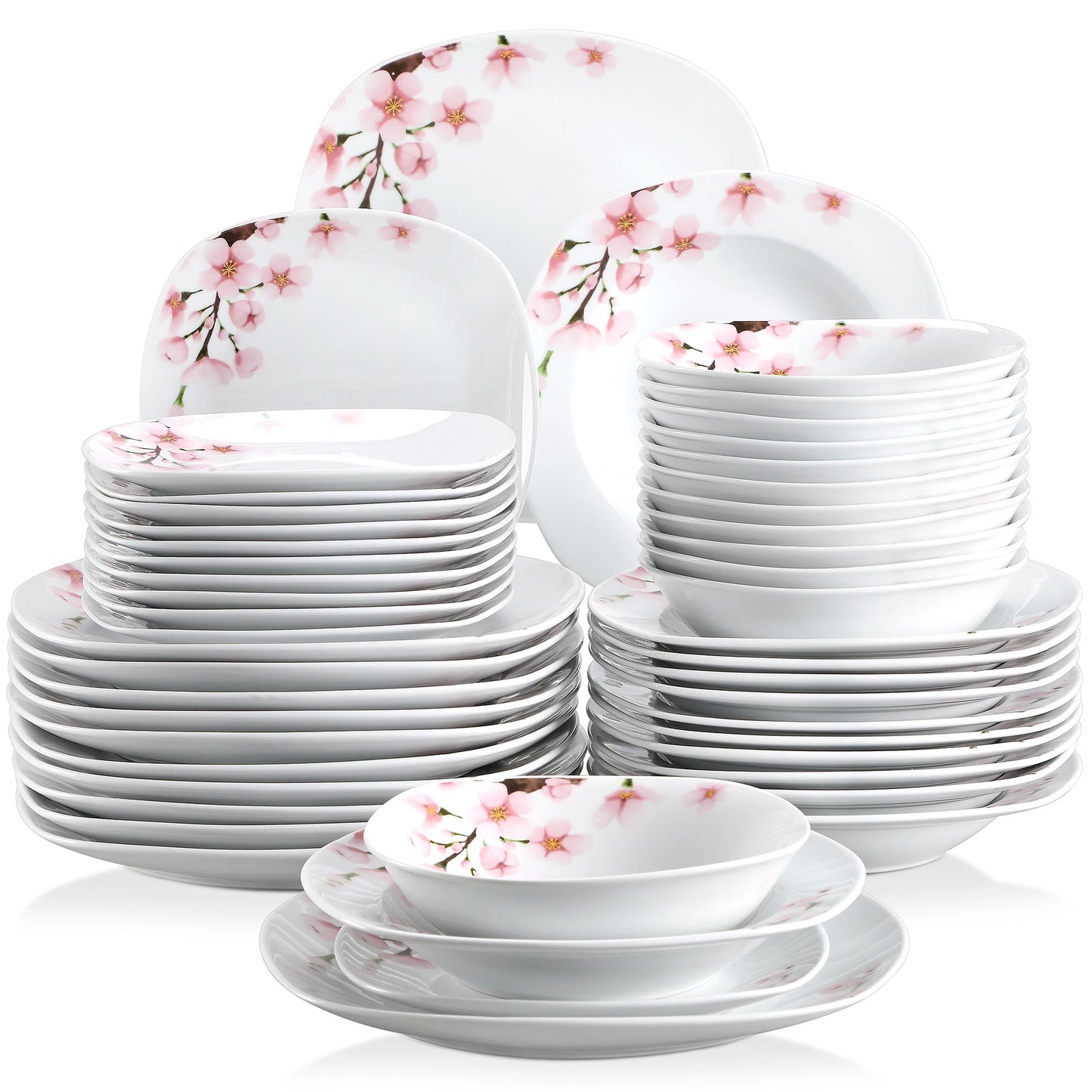 Malacasa Annie Porcelain Dinnerware Set For 6 To 12 People