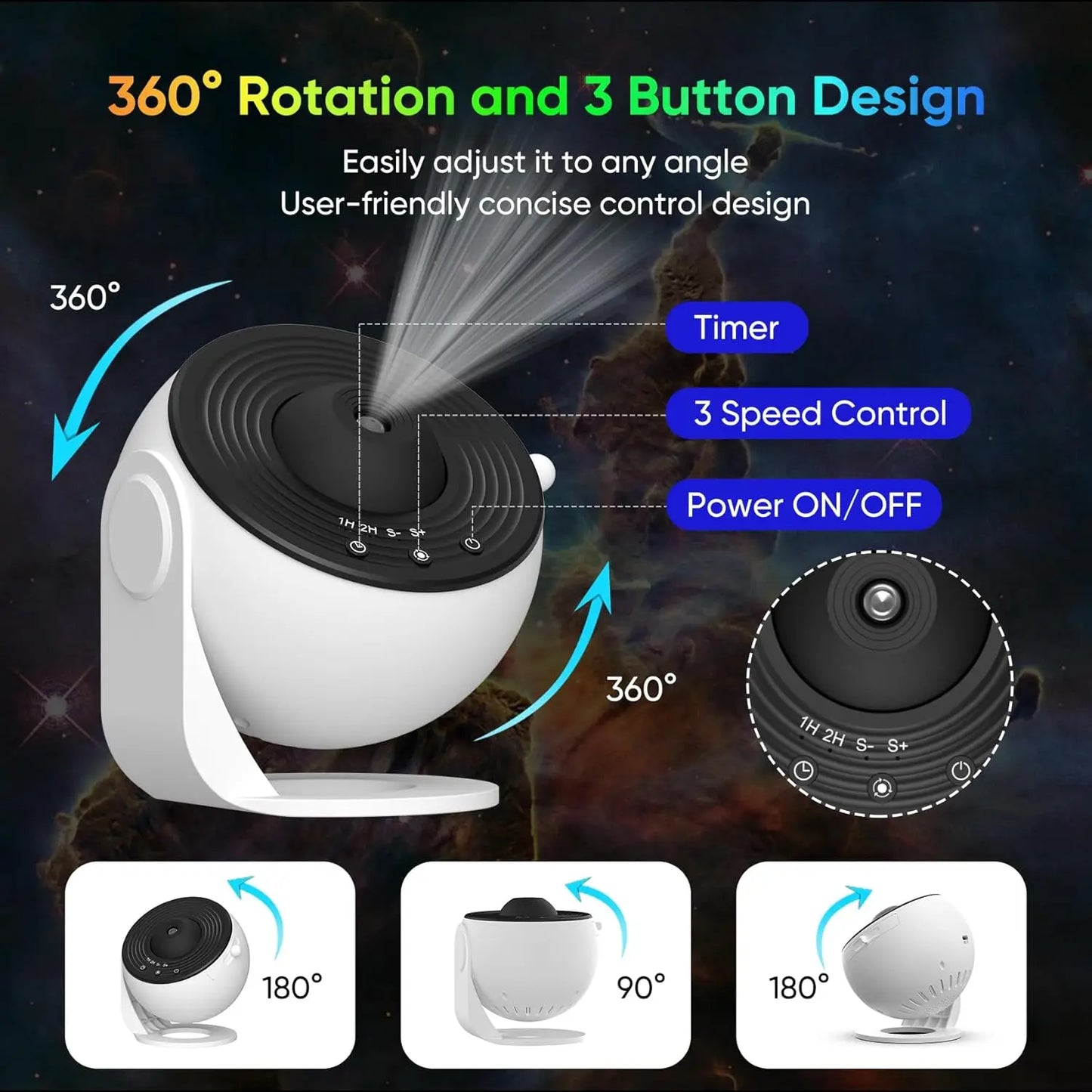Aiopp Galaxy Projector Bedroom Star Projector With 13 Discs