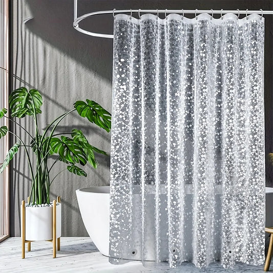 3D Pebble Pattern Shower Curtain Liner With Magnets PEVA