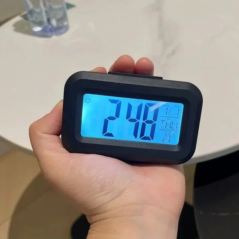 Digital Desk Clock With Calendar Alarm And Led Display