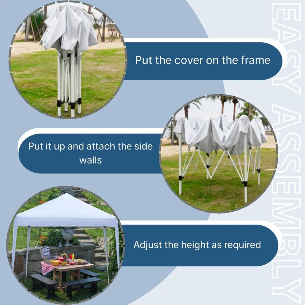 NONECN Outdoor Canopy Tent Portable Instant Gazebo For Events