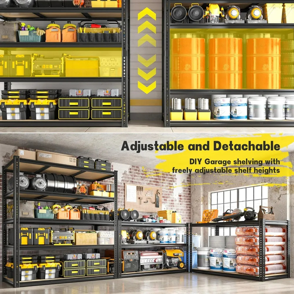 Heavy Duty Garage Shelving Unit 5 Tier Metal Storage Racks