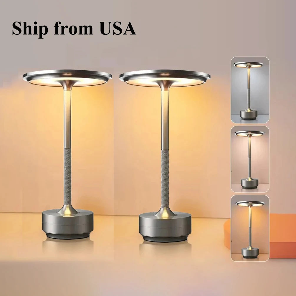 KFV Rechargeable Wireless Table Lamp LED Touch Sensor Desk Light