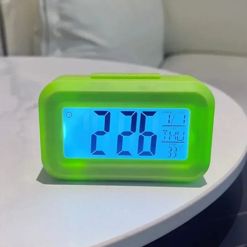 Digital Desk Clock With Calendar Alarm And Led Display