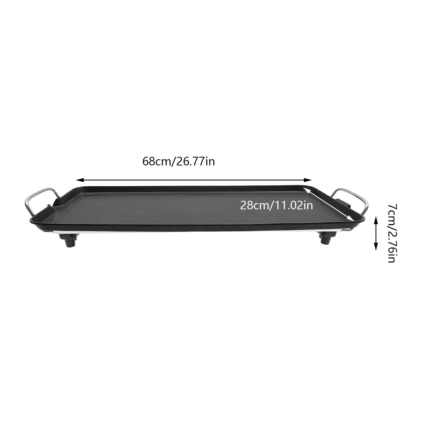 Bymaocar Smokeless Outdoor Electric BBQ Grill 1500W Aluminum Alloy