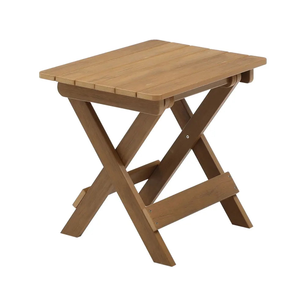 LISM Teak Foldable Bistro Set With Table And 2 Chairs