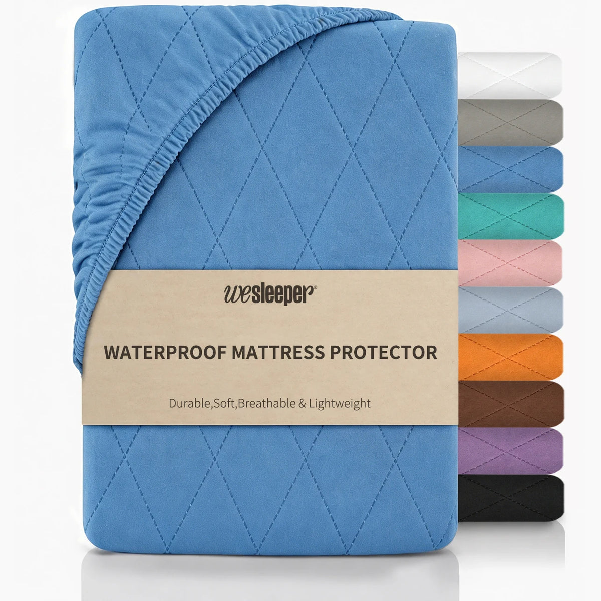Waterproof Breathable Fitted Mattress Protector Bed Sheet Cover