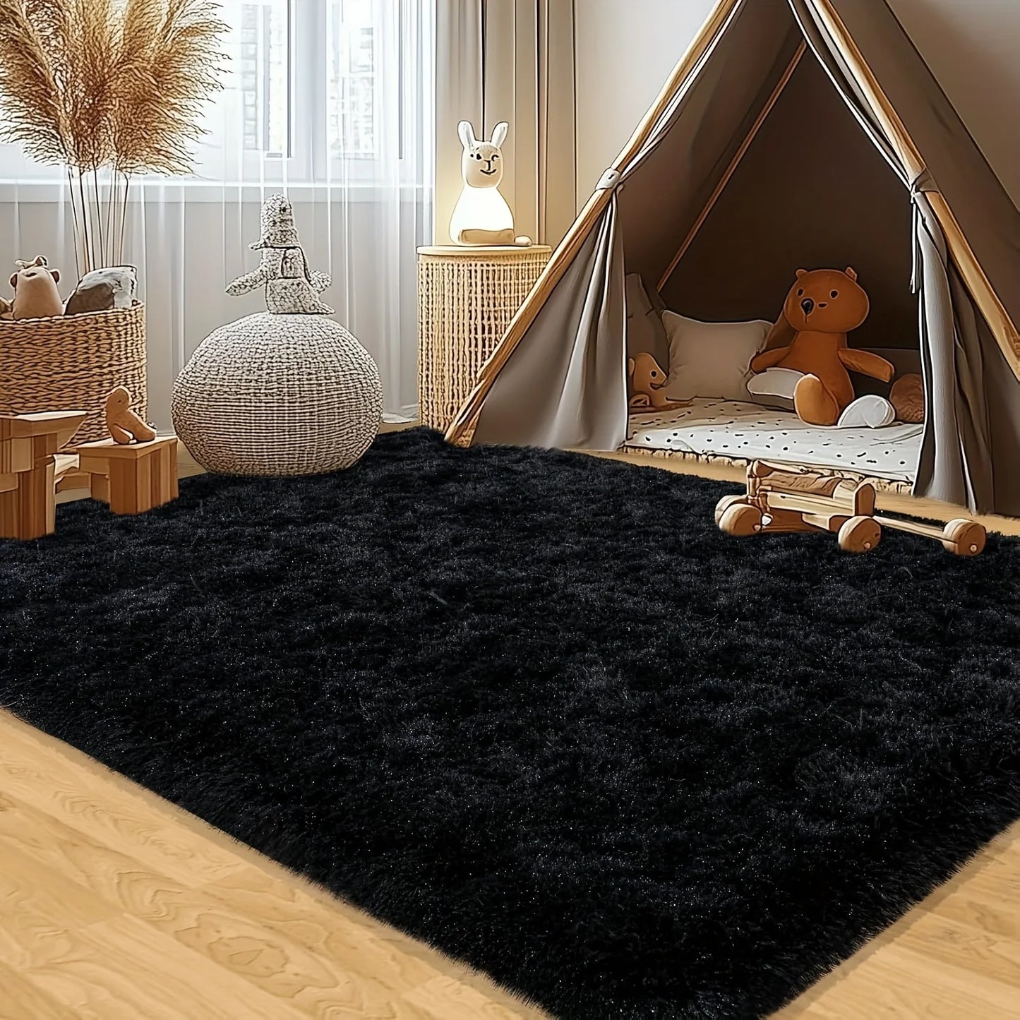 Aubusson Style Plush Area Rug For Living Room And Bedroom