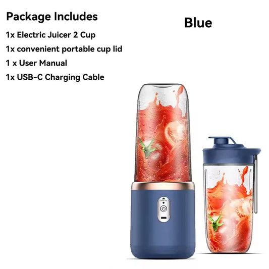 ATMDOG Portable Blender Bottle 6 Blade Electric Blender Smoothie Maker