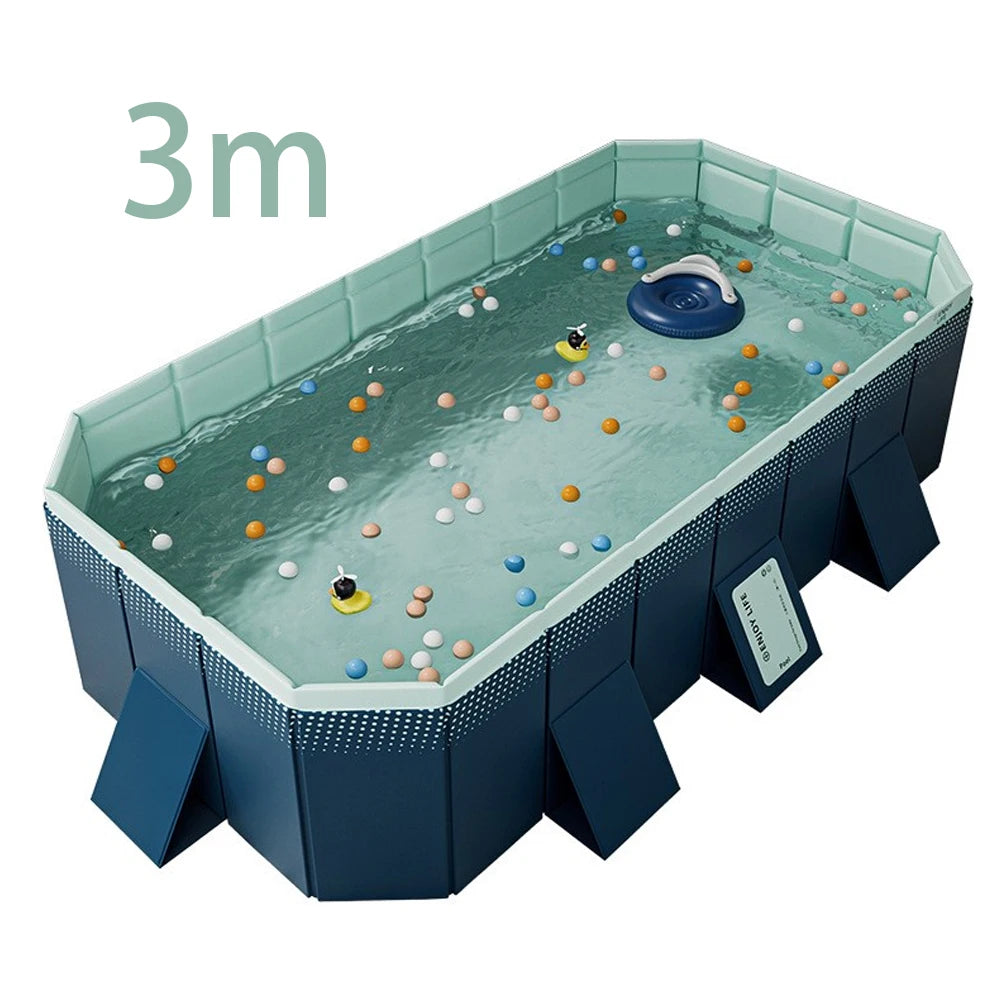 Foldable Outdoor Large Pool Garden Family Non Inflatable Pool