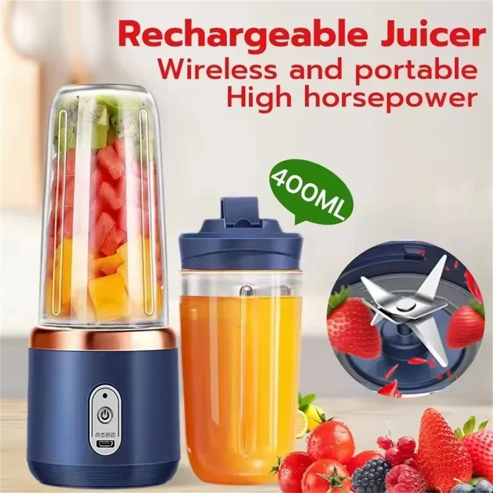 ATMDOG Portable Blender Bottle 6 Blade Electric Blender Smoothie Maker