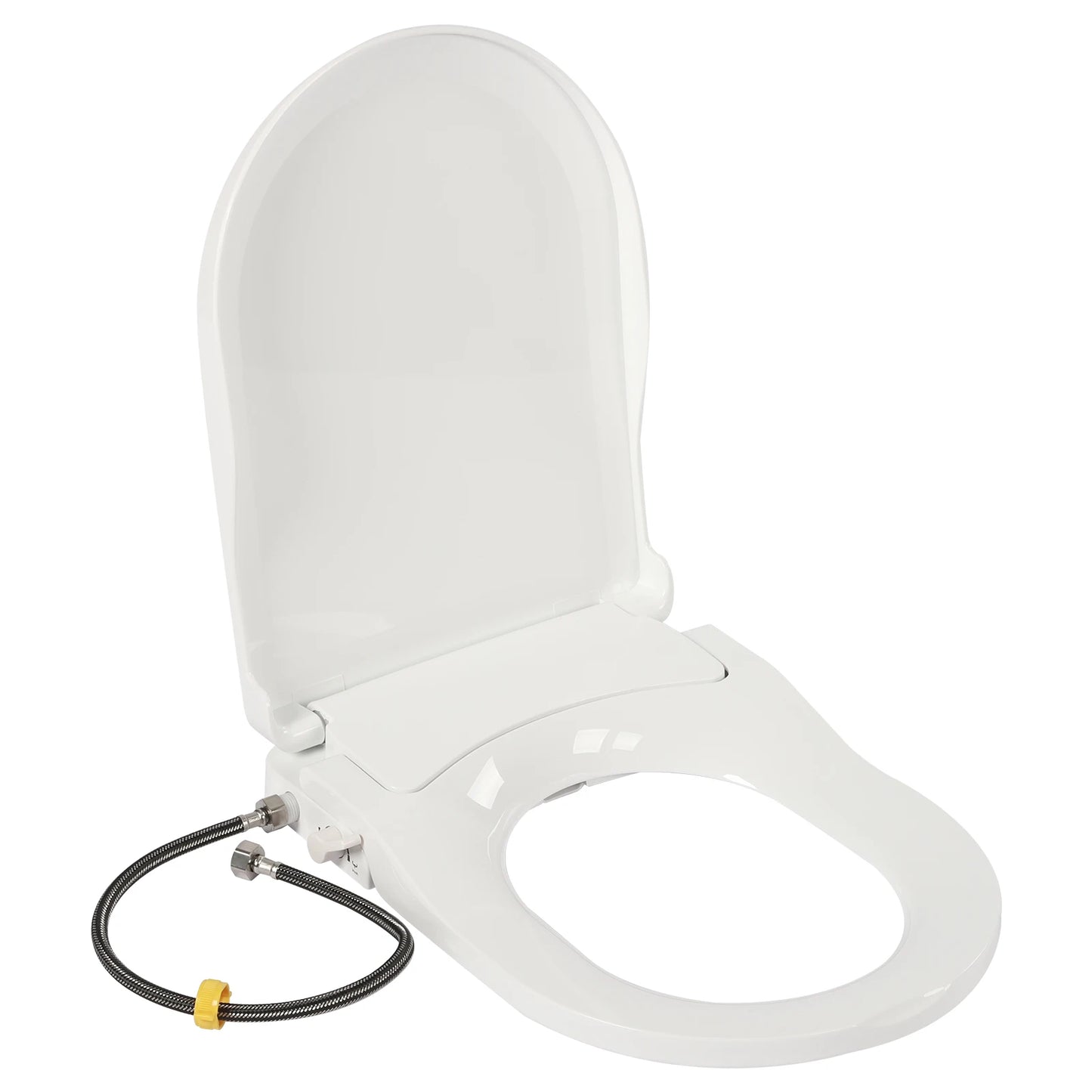Non Electric Bidet Seat With Dual Nozzles For Elongated Toilets