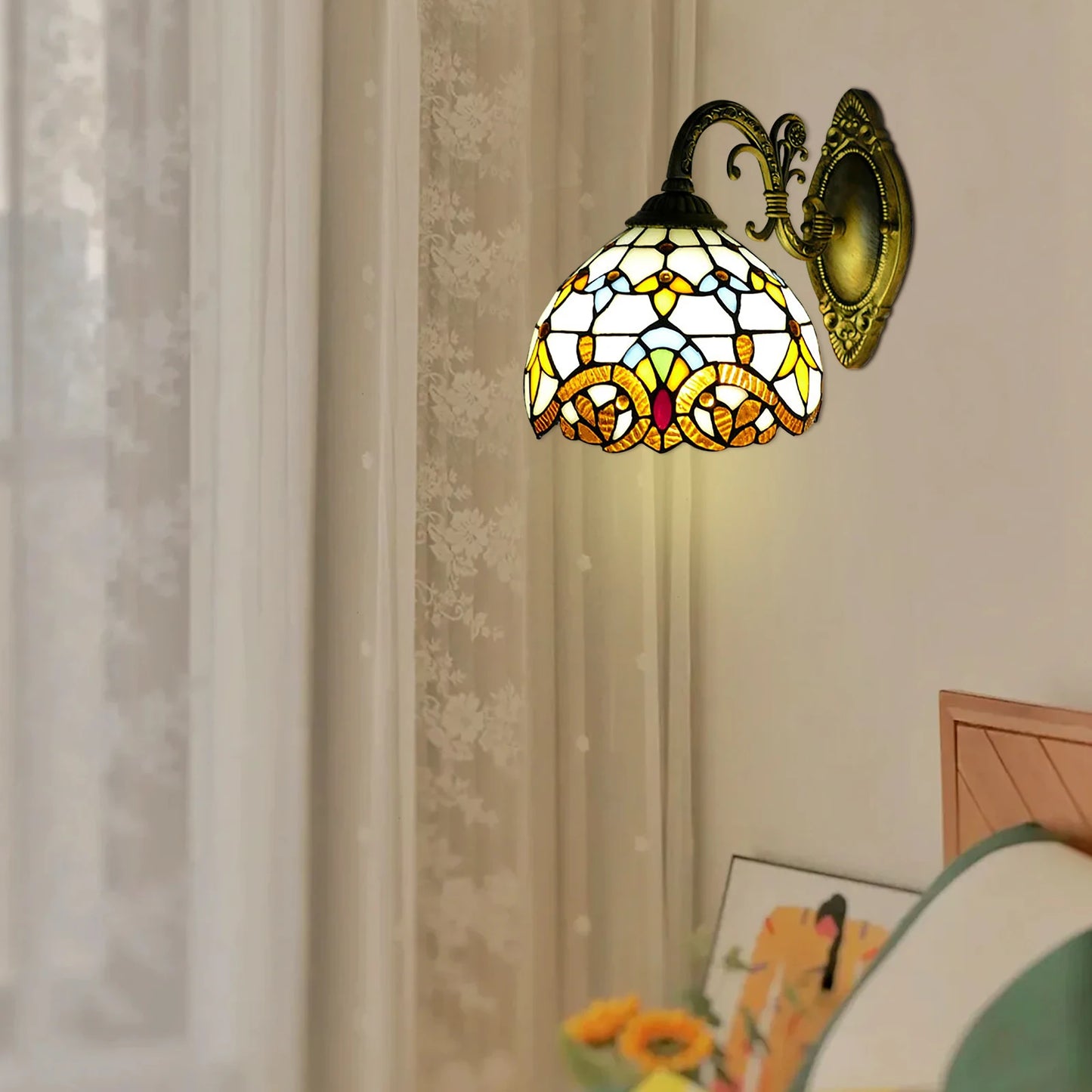 Vintage Dome Indoor Wall Lamp Handmade For Living Room Staircase