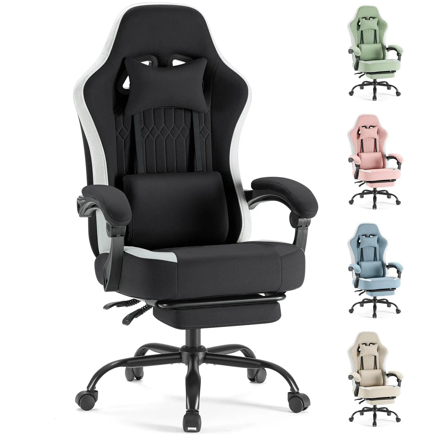 JHK Ergonomics Ergonomic Computer Gaming Chair With Headrest And Lumbar