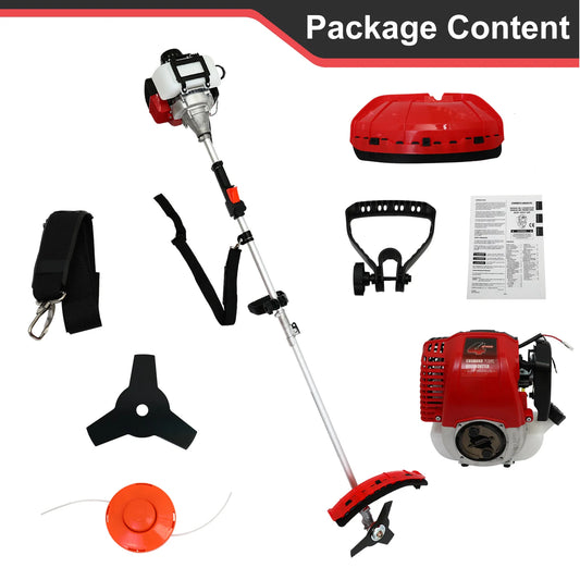 4 Stroke Gas Weed Wacker 31cc 13 Inch Straight Shaft Trimmer